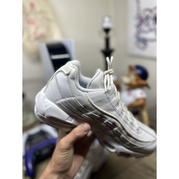 Nike Air Max 95 Essential Men's Size 8 Women's Size 9.5 White-Grey Fog VNDS - Picture 10 of 10